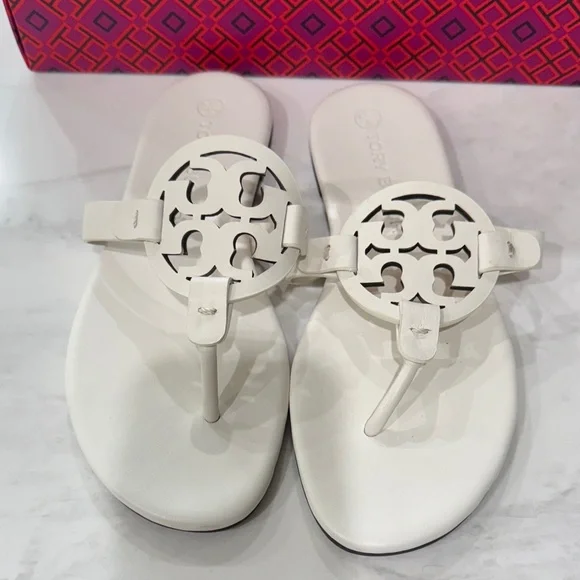Tory Burch Cream Sandals - Picture 1 of 5